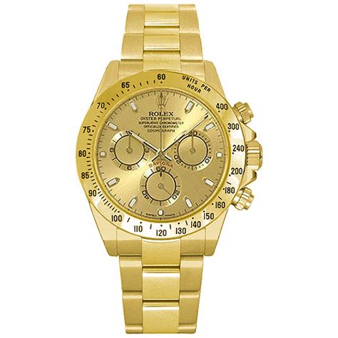 rolex daytona solid gold